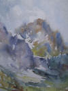 LA CIVETTA DA FORCELLA FORADA - Acquarello 27  x 34 cm